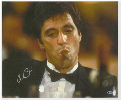 Al Pacino Signed Scarface 16x20 Canvas (Beckett)